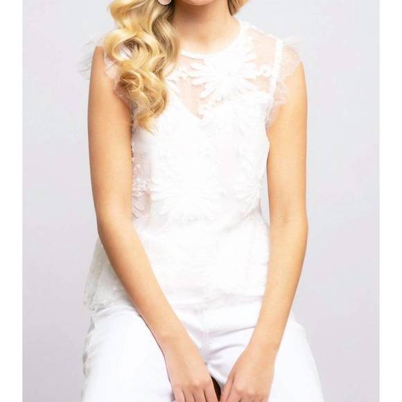 NEW EVA FRANCO grace top in snowflake martini - Picture 1 of 6